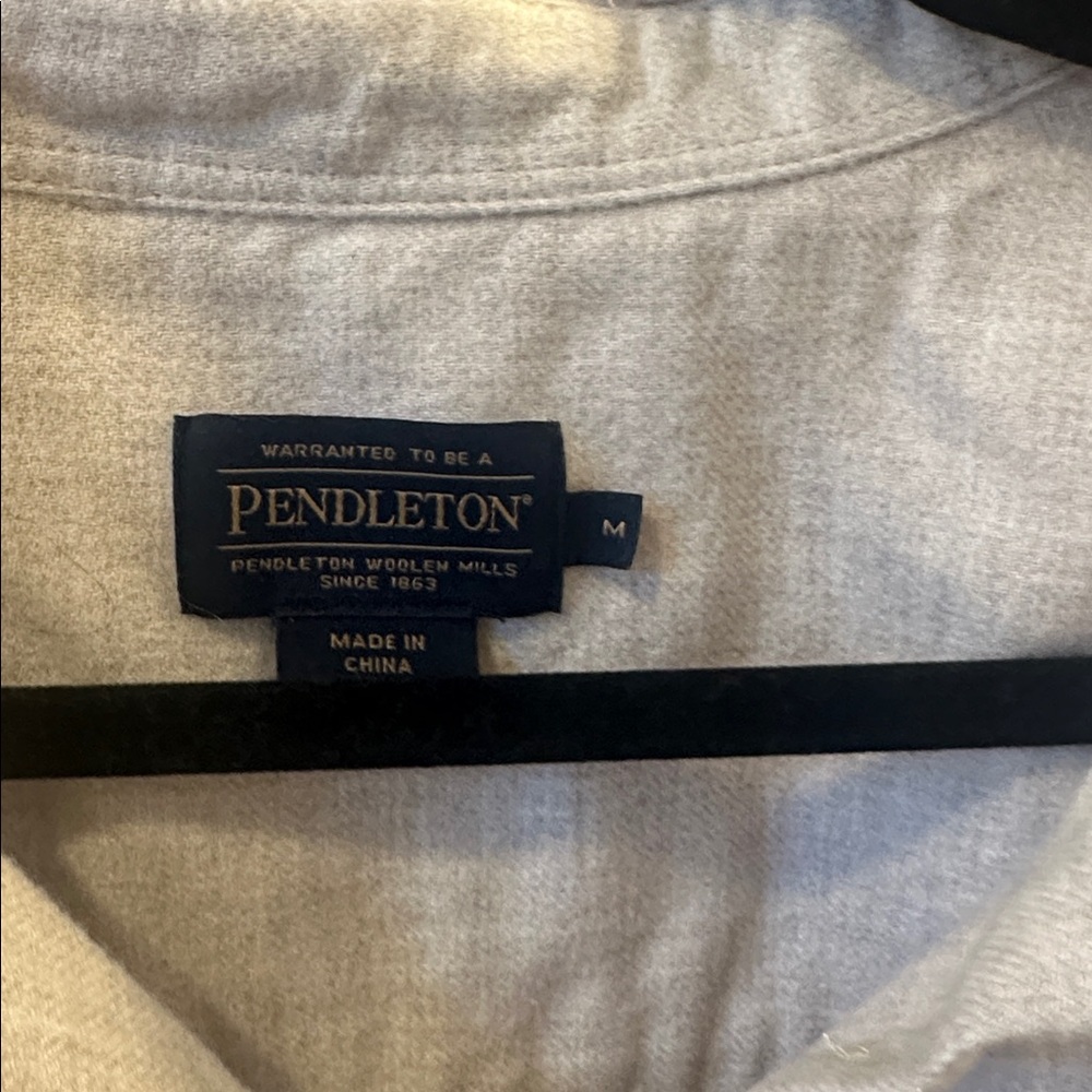 Pendleton Light Gray Button Down Shirt - image 2